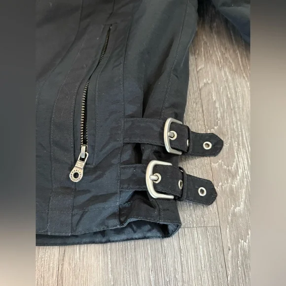 Harley-Davidson Black and Orange XL Embroidered Patch Men's Bomber Jacket - Picture 10 of 15